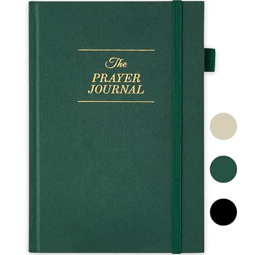 JUBTIC Prayer Journal for Woman, Christian Planner, Bible Journal with Verse, 60 Weeks Scripture, Faith & Devotional Journal, Bible Study Notebooks for Note Taking, Christian Gifts (Dark Green) - Image 1