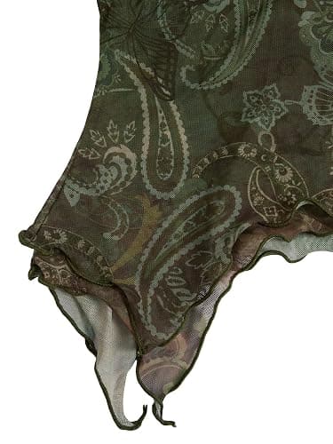 Verdusa Women's Y2k Halter Top Floral Streetwear Fairy 2000s Clothing Gothic Going Out Tops thumbnail 5