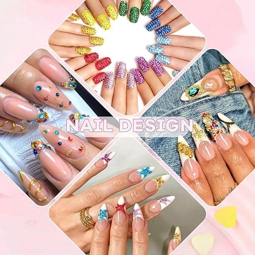 10000Pcs Small Resin Rhinestones for Nail Art, Colorful 2/3MM Flatback Bedazzling Gems, Nail Rhinestones and Gems Crystals Charms for Acrylic Tips Manicure Decor thumbnail 7