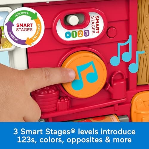 Fisher-Price Little People Toddler Toy Caring Fun Animal Farm Playset, Music & Learning for Pretend Play Ages 1+ Years, Multilanguage Version thumbnail 4