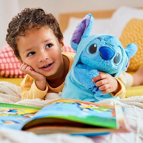 Disney Store Unisex-Children Babies Collection: Stitch Plush in Swaddle with Detailed Plush Features - Official Soft Toy - Stuffed Animals for Babies thumbnail 2