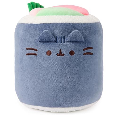 GUND Pusheen Bento Sushi Roll Plush, Squishy Toy, Collectible Plush Toy, Food Plushies, Stuffed Animal for Ages 8 and Up, Blue, 11” - Image 1