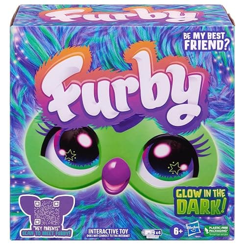 Furby Galaxy Edition, Glow in The Dark, 15 Fashion Accessories, Interactive Plush Toys for 6 Year Old Girls & Boys & Up, Voice Activated Animatronic (Amazon Exclusive) thumbnail 3