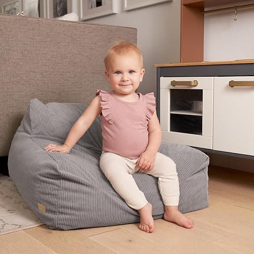ZICOTO Soft Memory Foam Bean Bag Chair for Toddlers - Trendy Kids Chair and Baby Lounger for Nursery, Playroom, or Living Room Decor thumbnail 5