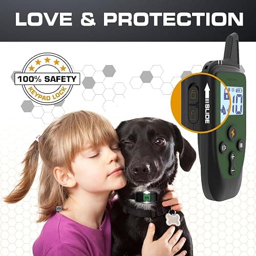 INVIROX Training Collar for Large Dog X2 [Spark K9] 124 Levels with Remote 1100yd Range, Night-Light Mode for Medium Dogs IP67 Waterproof Training Collar for Dogs thumbnail 6