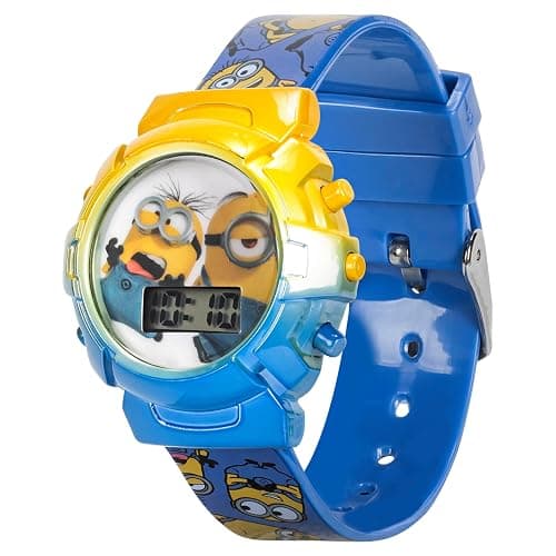 Minions Kids Watch – Flashing Dial Lights, LCD Display, Adjustable Comfortable Strap, Collectible Tin – Perfect for Boys and Girls thumbnail 7
