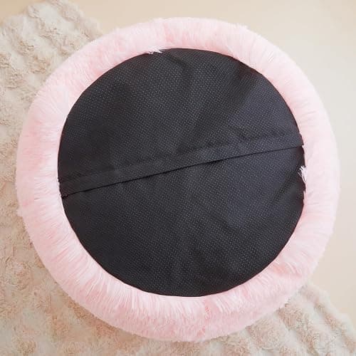 Fluffy soft pink bean bag chair cover, for Living Room (No Filler), plush faux fur Stuffed Animal Storage Big Gaming Bean Bag Chair Cover,Fuzzy Fuzzy Decor Home for girls, kids, teens, and adults thumbnail 6
