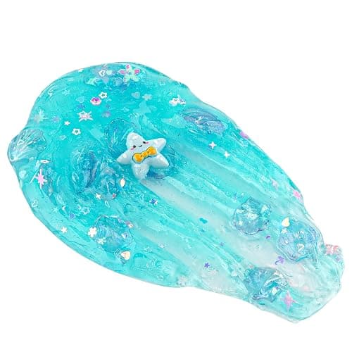 Shell Blue Clear Premade Slime, Stretchy & Non-Sticky, Slime Party Favors & Boys & Girls Gifts thumbnail 5