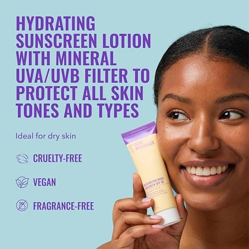 Good Molecules Moisturizing Rich Sunscreen SPF 30 – Mineral Zinc Oxide Face Sunscreen - Hydrating, Fragrance-Free, No White Cast | Broad Spectrum UVA/UVB Protection - 50 ml / 1.7 fl oz thumbnail 2