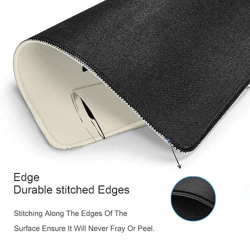 Cute Black Cat Mouse Pad,Kawaii Anime Cat Mouse Pads for Wireless Mouse Desk Accessories,10"X8" Travel Mousepad with Non-Slip Rubber Base, Stitched Edge Mouse Pads for Desk,Computers,Laptop,Office thumbnail 5