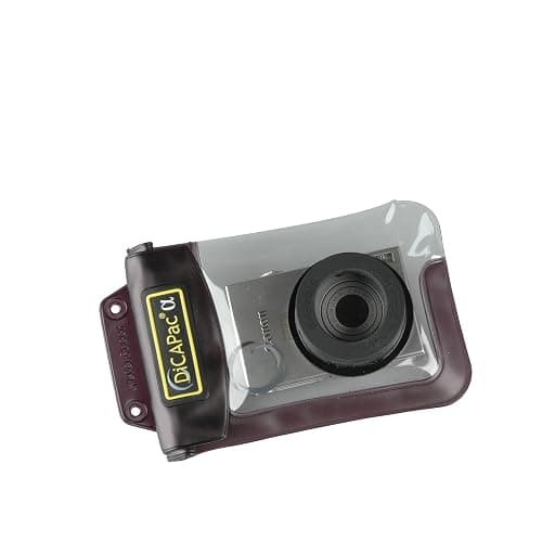 DicaPac WP110 5.7 x 3.7 Small Alfa Waterproof Digital Camera Case with Optical Lens (Clear) - Image 1