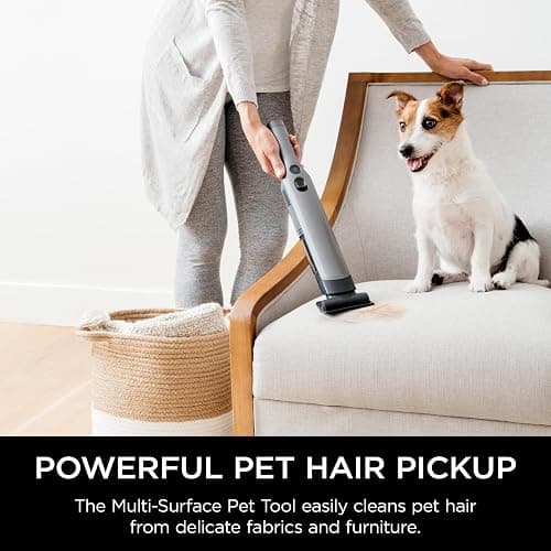 Shark WV201 WANDVAC Handheld Vacuum, Lightweight at 1.4 Pounds with Powerful Suction, Charging Dock, Single Touch Empty and Detachable Dust Cup,Graphite, Slate thumbnail 6