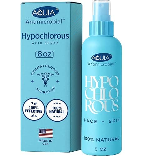 Hypochlorous Acid Spray for Face and Skin; Facial Cleanser | 8oz Face Mist Hypochlorous Acid Spray for Skin, Acne, Rash, Eczema, Wound | Antimicrobial Facial Cleanser Acne Sprays; Smart Skincare - Image 1