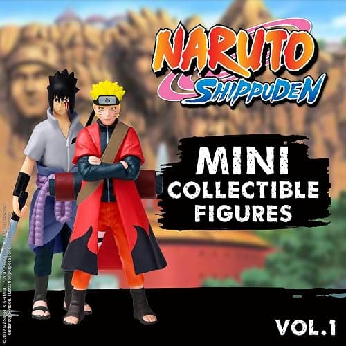 P.M.I. Naruto Shippuden Collectible Mini Figures 6 Pack Deluxe Box | Anime Action Toy Set Featuring Team 7 Ninjas, Akatsuki, Legendary Sannin & Rare Shinobi (Assortment C) thumbnail 2