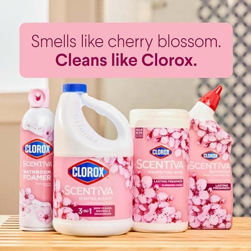 Clorox Scentiva Disinfecting Wipes, Cherry Blossom and Peach, Antibacterial, 75 Count thumbnail 7