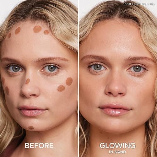 Saie Dew Bronze - Hydrating Liquid Bronzer Stick For a Sun Kissed Glow - Liquid Contour Stick Infused with Nourishing Skin Care Ingredients - Sculpted Face Makeup Essential - Sand (0.4 oz) thumbnail 2