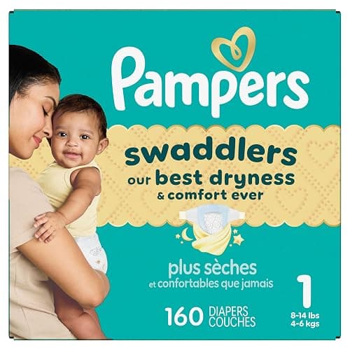 Pampers Swaddlers Diapers, Size 1, Absorbent, Keeps Baby Dry and Comfortable, Skin Safe Disposable Baby Diaper, 1 Pack (Count of 160) thumbnail 26