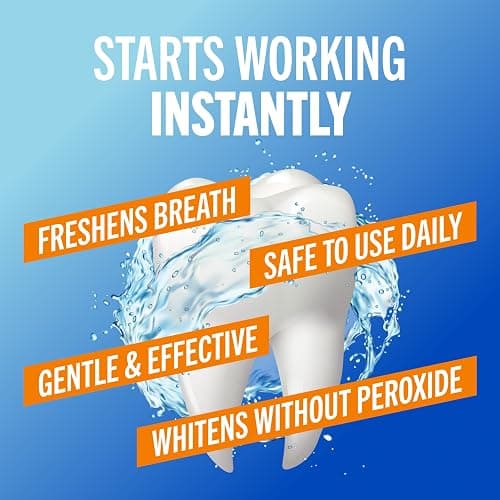 TheraBreath Whitening Mouthwash, Dazzling Mint, Dentist Formulated, 16 Fl Oz (2-Pack) thumbnail 4