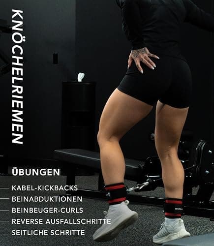 Gymreapers Ankle Straps For Cable Machine Kickbacks, Glute Workouts, Lower Body Exercises - Adjustable Leg Straps with Neoprene Padding thumbnail 5