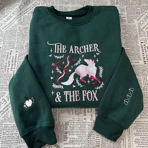 Once Upon A Broken Heart Embroidered Sweater, OUABH Shirt, The Ballad of Never After Shirt, Evangeline Fox Hoodie, Bookish Sweatshirt Multicolor thumbnail 4
