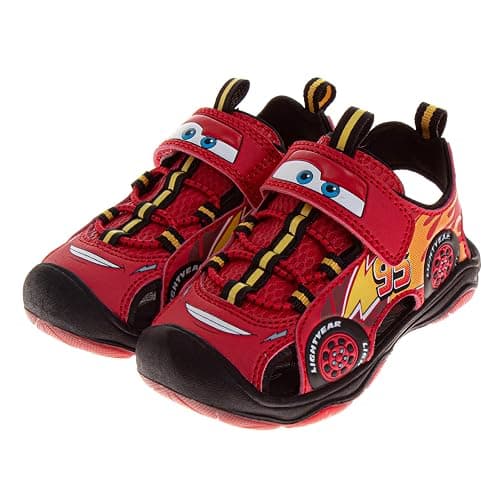 Cars Lightning McQueen Boys LED Light Up Sandals Toddler/Little Kid/Big Kid thumbnail 3