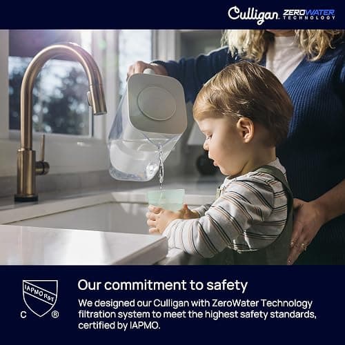 Culligan with ZeroWater Technology 12-Cup Water Filter Pitcher – Includes 5-Stage Advanced Water Filter, IAPMO Certified to Reduce Lead, Total PFAS (Forever Chemicals), Mercury, Fluoride, and Chlorine thumbnail 11