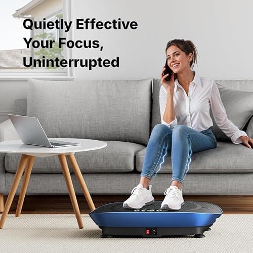 Merach CV30 Curved Vibration Plate Exercise Machine for Lymphatic Drainage | Risistance Band, Vibrating Plate with Real-Time Calorie Tracking on LED Display, Fitness Equipment for Home Gym Women Men thumbnail 8