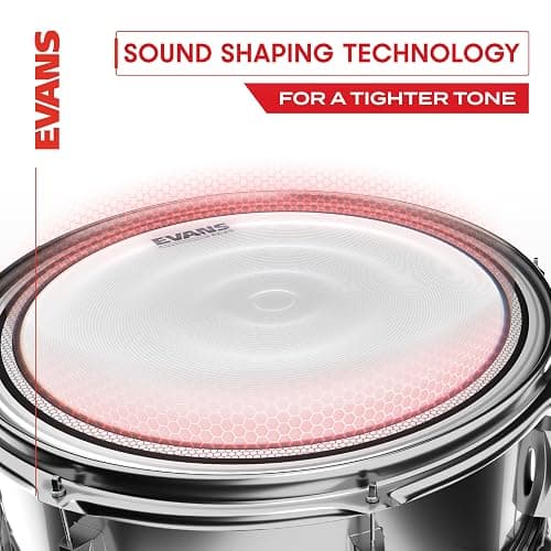 Evans Drum Heads - EC2S Clear Rock Tompack (10 inch, 12 inch, 16 inch) thumbnail 3