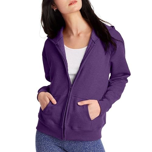 Hanes Women's EcoSmart Fleece Sweatshirt for Women, Soft Midweight - Full-Zip Hoodie, Sweatshirt, or 1/4 Zip - Image 1