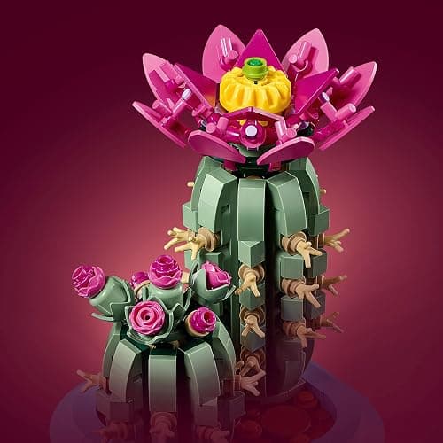 Lego 11509 Botanical Blooming Cactus Toy, Birthday Present, Blocks, Girls, Boys, Kids, 9 Years, 10 Years, 11 Years, Elementary School Students, Decorative Plants, Faux Green, Interior, Stylish thumbnail 5