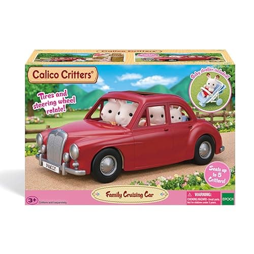 Calico Critters Family Cruising Car for Dolls, Toy Vehicle Seats up to 5 Collectible Figures thumbnail 8