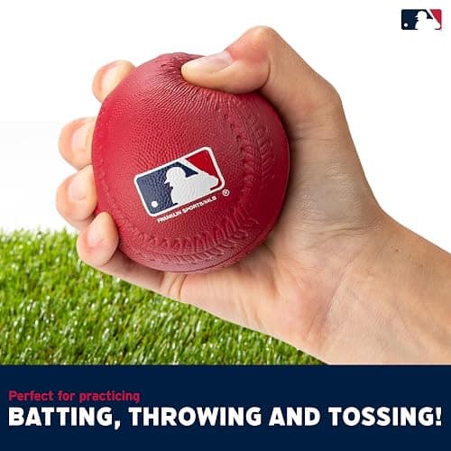Franklin Sports Foam Baseballs - Soft Foam Practice Baseballs for Kids - Perfect for Hitting and Indoor or Outdoor Play - 3 Pack - Official MLB Licensed Product thumbnail 3
