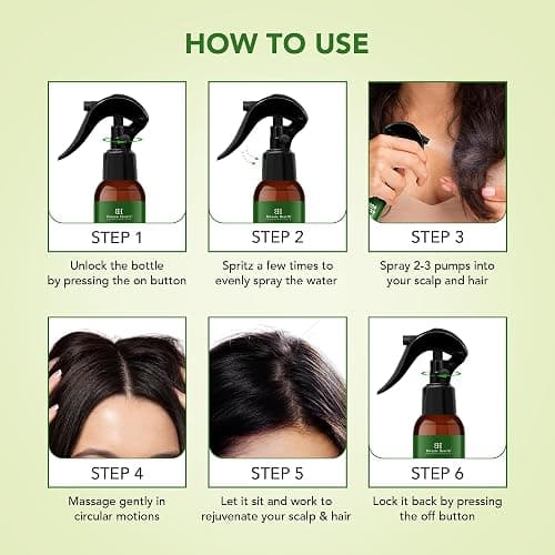 Botanic Hearth Rosemary & Rice Water Hair Growth Spray - 6.8 Fl oz | Leave In Conditioner, Root Enhancer, Korean Scalp Treatment, Anti-Itch & Hair Strengthening Spray Suitable for Women & Men thumbnail 5