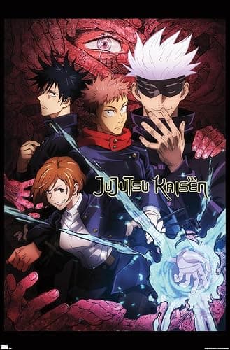 Jujutsu Kaisen - One Sheet English Wall Poster, 34L" x 22.4W", Unframed Version - Image 1