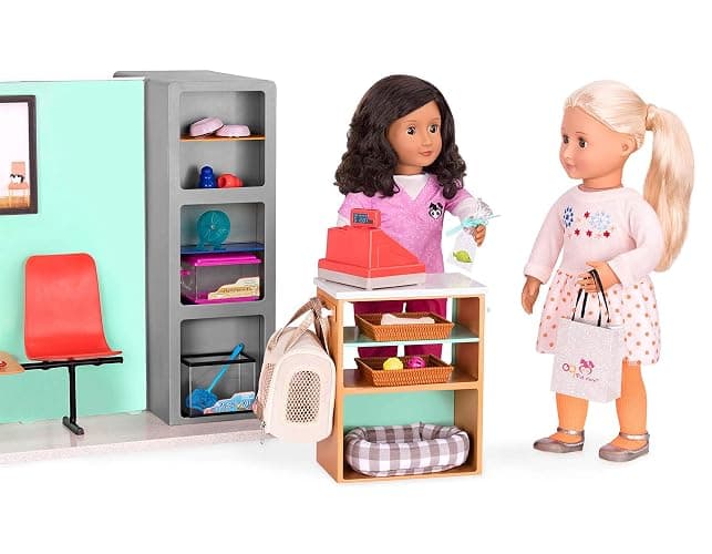 Our Generation - Pet Store Set - 18-Inch Doll Accessories - Cash Register - Storage Counter - Pretend Play - Toy for Kids 3 Years + thumbnail 2