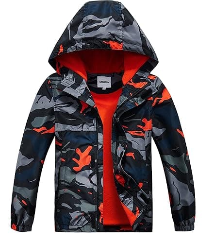 UMMTOM Boys Rain Jacket