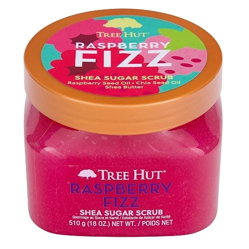Tree Hut Raspberry Fizz Shea Sugar Scrub, Exfoliating, Hydrating & Moisturizing Body Scrub with Shea Butter & Nourishing Essential Oils, Smooth & Soften Skin, 18 oz thumbnail 2