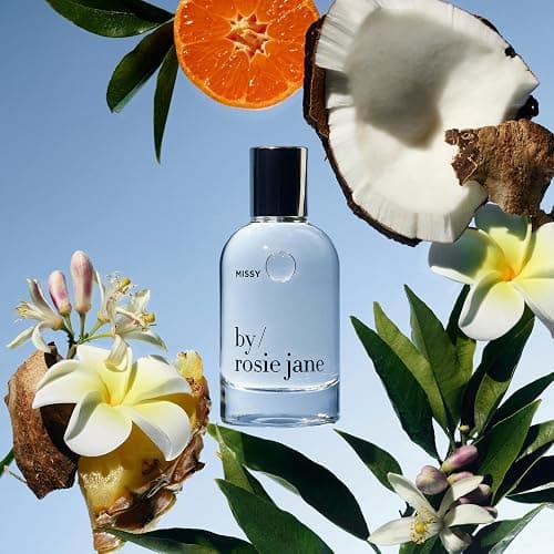 By Rosie Jane Eau De Parfum (Missy) - Clean Perfume for Women - Notes of Coconut, Green Mandarin, Pineapple and Frangapani - Paraben-Free, Vegan, Cruelty-Free, Phthalate-Free (50ml) thumbnail 3