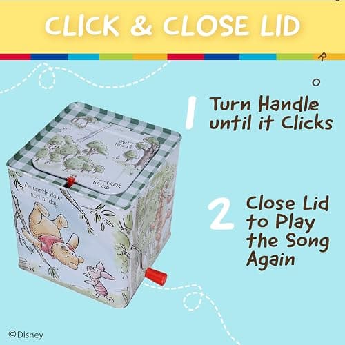 KIDS PREFERRED Disney Baby Winnie The Pooh Jack-in-The-Box - Musical Toy for Babies Multi ,6.5" thumbnail 5