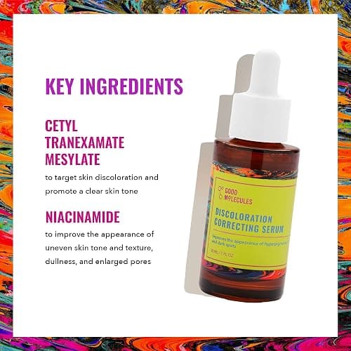 Good Molecules Discoloration Correcting Serum - Tranexamic Acid and Niacinamide Serum to Target Dark Spots and Hyperpigmentation - Skin Care for Face thumbnail 3