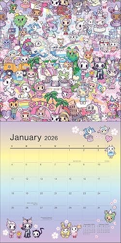 tokidoki 2026 Wall Calendar (Includes Stickers) thumbnail 3