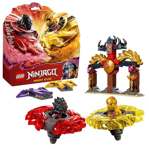 LEGO NINJAGO Dragon Spinjitzu Battle Pack - Spinning Blade Building Toy for Kids, Boys and Girls, Ages 6+ - with 2 Minifigures - Gift Idea for Birthdays - 71826 - Image 1