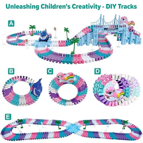 Car Toys for Kid 4-6, 194 PCS Race Car Track for Kids Ages 4-8, Monster Truck 2+ Year Old Birthday Gift Toddler Cars Toy for 3+ Year Old Girl Boy thumbnail 5