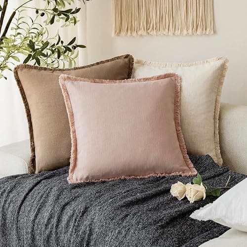  Linen Fringe  Throw Pillow thumbnail 2
