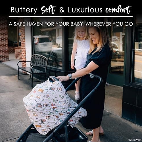 Milk Snob Original Disney 5-in-1 Baby Cover, Breastfeeding, Car Seat, Carrier, Stroller, High Chair, Shopping Cart, Canopy, Baby Shower Gender Neutral Gifts, Nursing Top (Pixar Cars) thumbnail 5