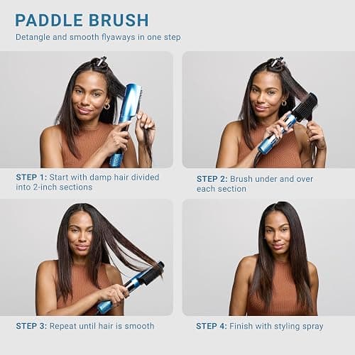 BaBylissPRO StyleSwitch Ionic Multi-Styler, Air Styler and Hair Dryer, Lightweight Hot Air Brush with 5 Attachments, Automatic Dual Voltage thumbnail 9