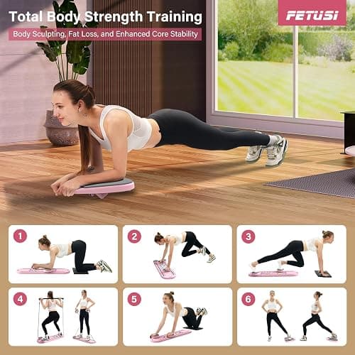 Pilates Board,Foldable Pilates Reformer Sets with Timer,Multifunctional Abdominal Pilates Board for Home Workout Equipment,Portable Ab Board Trainer Pilates Exercise Machine, Pilates Board for Women thumbnail 5