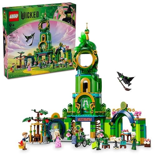 LEGO Wicked Welcome to Emerald City Building Toy - Wicked Toy for Kids, Ages 9+ - Gift for Girls and Boys with Tower Model, Glinda, & Elphaba Minidolls - 75684 - Image 1