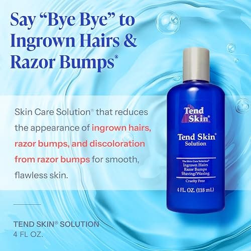 Tend Skin Solution for Unsightly Razor Bumps, Ingrown Hair and Razor Burns, Post Shaving and Waxing Toner for Men and Women, Made in USA, 4 Oz thumbnail 2