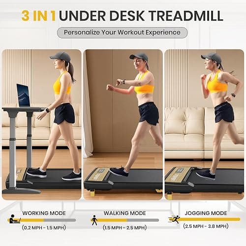 Small Walking Pad with Incline, Treadmill with Incline | Tapis Roulant thumbnail 3